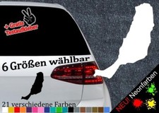 Fuerteventura Umriss Aufkleber -6 Größen 21...
