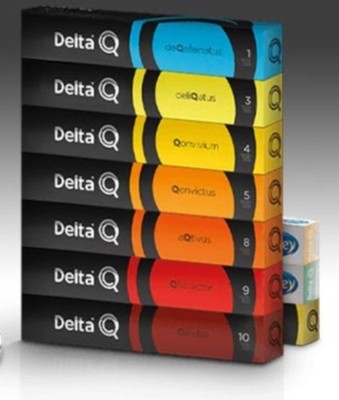 Caja de 10 capsulas de café para la Cafetera Delta Q (Diferentes  intensidades) | eBay