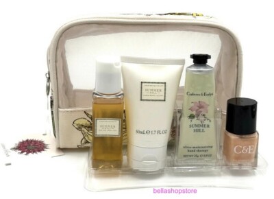 Crabtree & Evelyn Summer Hill Gift Set 5 Piece Lotion Hand Cream Shower RARE