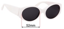 SFx Replacement Sunglass Lenses fits Yves Saint Laurent 6554 Y555 - 52mm Wide