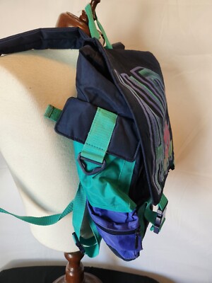 🔥🚨Vintage 80s 90s Nike Air Backpack Multicolor Purple/Turquoise