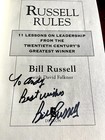 BILL RUSSELL Boston Celtics Signed BASKETBALL Book Rules HOF AUTO RARE signature — photo 3