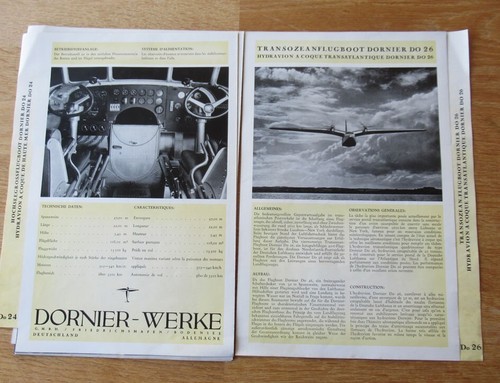 Seltene Mappe Dornier Flugzeugwerke Beschreibung von Do 17 / 18 / 22 / 24 / 26 - Bild 12 von 15