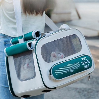 Pet Carrier Bag Soft Sided Collapsible Portable Travel Carrier for Dogs and Cats