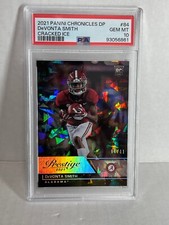 Devonta Smith 2021 CHRONICLES PRESTIGE Cracked Ice /11 PSA 10 Pop 1 ROOKIE EAGLE