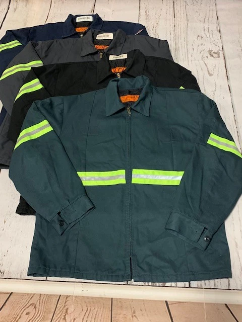 Mens Enhanced Visibility HiVis Work Jackets Perma Lined Panel Technician JT50 - Image 2 of 4
