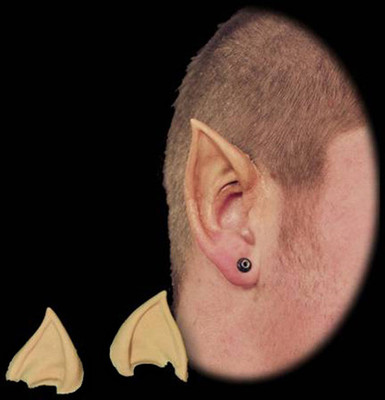 2 Pointed Vulcan Ears Halloween Foam Latex Ear Prosthetic Appliance Costume