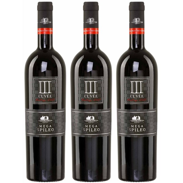 Domain Mega Spileo CuvéE Iii 3X 0,75L Rot Trocken Cavino | Griechischer Rotwein-image