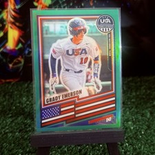 2026 Panini USA Stars & Stripes Grady Emerson Green Prizm #155