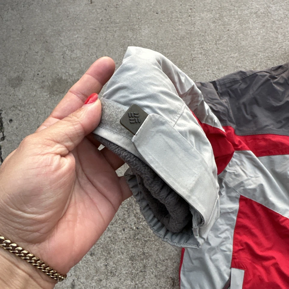 Vintage Columbia Bugaboo Jacket Men Large Purple Teal USA 90s Fleece 3 in 1 Coat - Image 4 of 4