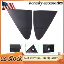 Pair Mirror Molding Triangle Trim Corner Cover For Toyota Yaris 2012-2014 12