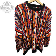 Vintage Coogi 90s Australia Knit Sweater Unisex 3D Colourful Rare Jumper