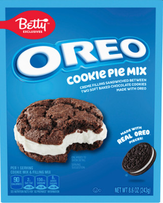 MHD! 2x BETTY Exclusives 'Oreo' Cookie Pie Mix with real Oreo Pieces a 243gr USA