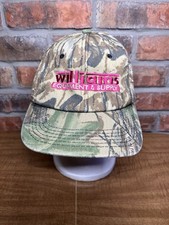 Vintage Williams Equipment Supply Camo Maroon Made In USA Snapback Hat