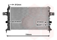 VAN Wezel MotorküHler WasserküHler 37002440 FüR CC Astra T98 F35 Classic Opel