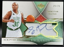 2006-07 Upper Deck Exquisite Scripted Swatches Sebastian Telfair 25/25 NM Auto