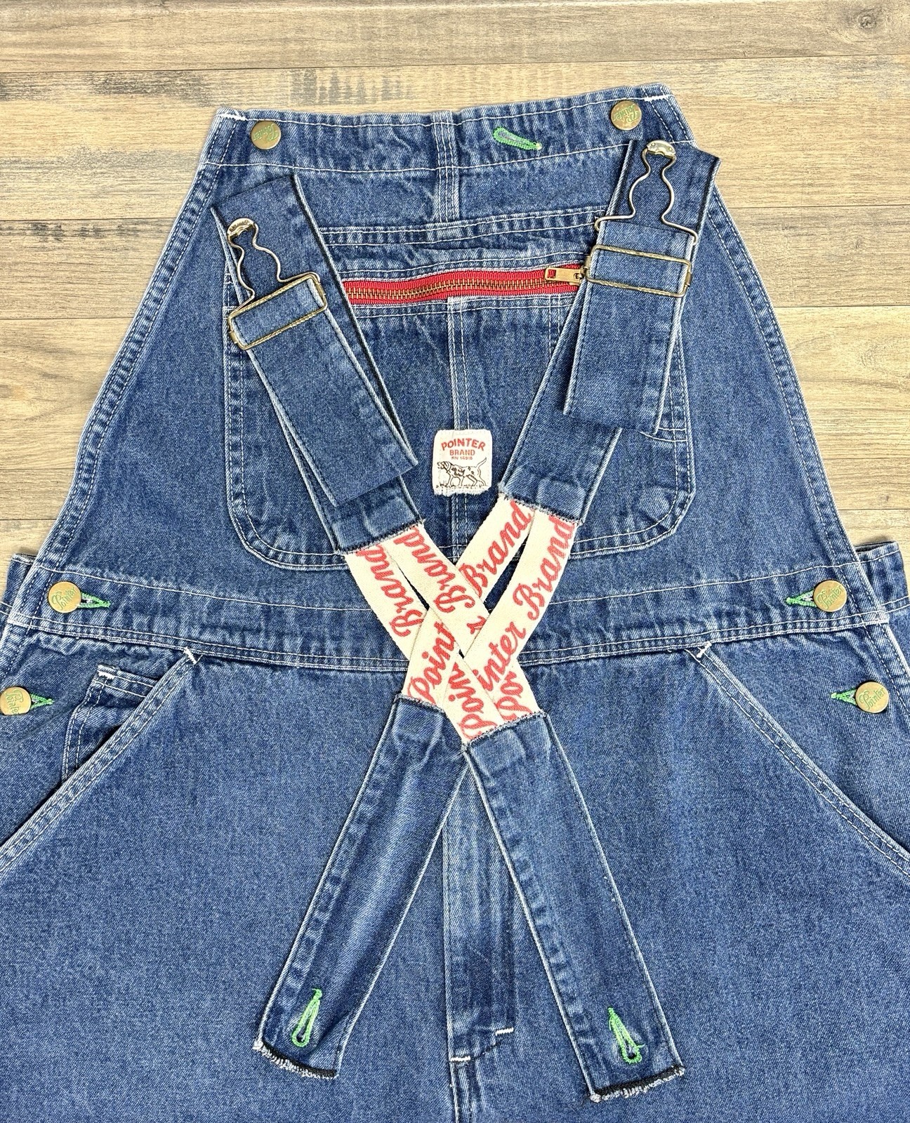 Pointer Brand Denim Overalls w/RARE POINTER BRAND… - image 7