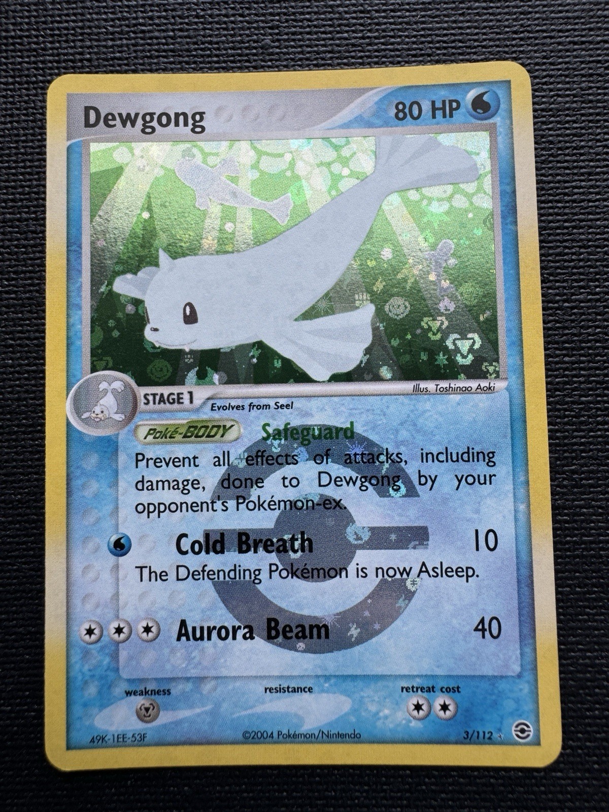 Dewgong 3/112 Reverse Holo EX FireRed LeafGreen Pokemon Card 2004 NM