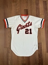 Vintage Game Worn Rob Andrews #21 San Francisco Giants Baseball Jersey 1979 42