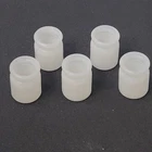 5 Vintage Milk Glass Miniature Jars White Creamer Apothecary Collectible Decor