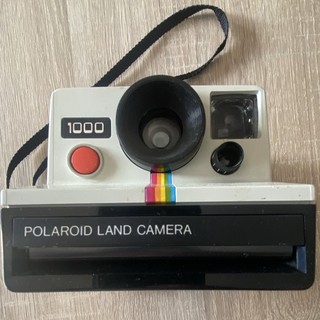 Polaroid Land Camera 1000 Sofortbildkamera Weiß/Schwarz mit Trageschlaufe