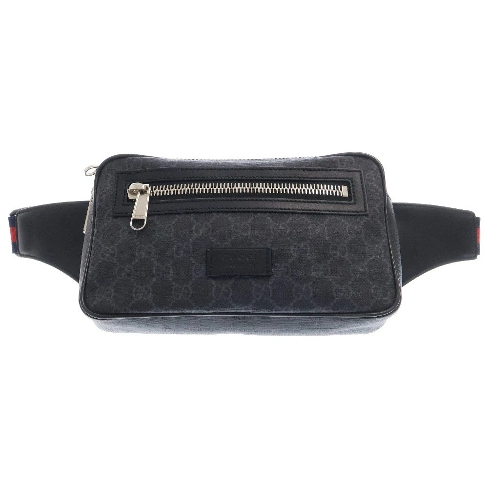 Sac ceinture GUCCI GG Supreme Body bag noir 474293 520981
