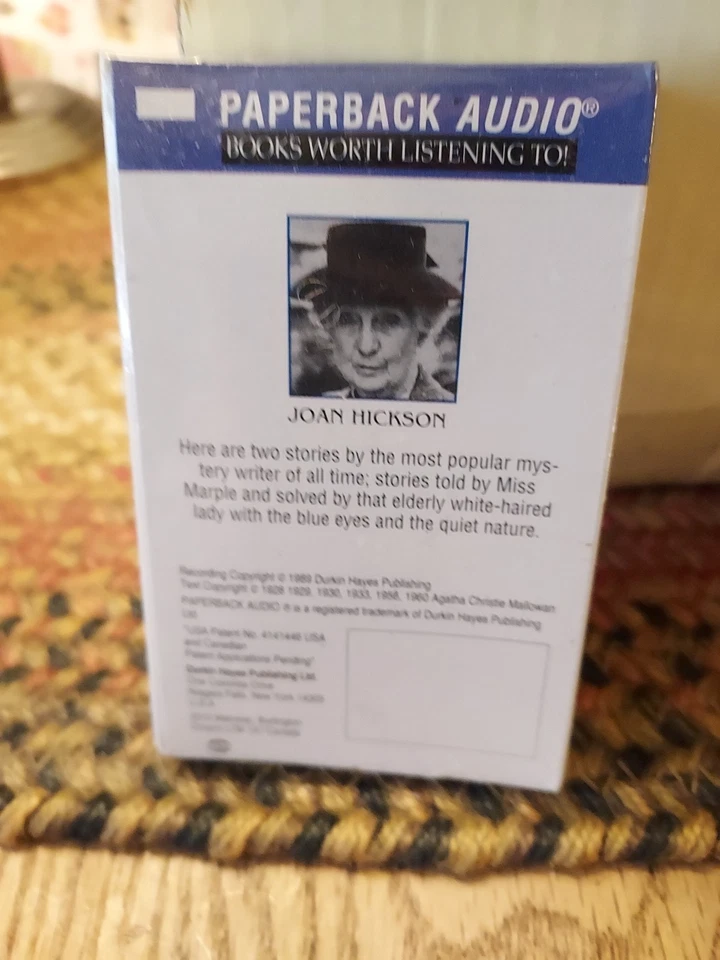 1989 Agatha Christie Paperback Audio Death By Drowning Cassette Tape sealed - Image 2 of 2