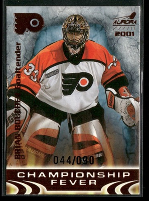 #ad 2000 01 Pacific Aurora Championship Fever Brian Boucher #17 Copper 90 $12.00