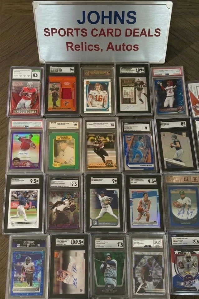 Autos, Auto Relics, Slabs  $2 Starts Low End