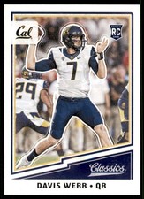 2017 Panini Classics Davis Webb #7 Rookie