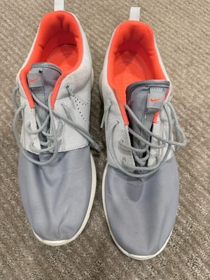 Nike Mens Roshe One Premium Pure Platinum Hyper Orange Size 9 525234 011 