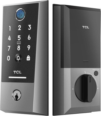 TCL Smart Lock D2 Plus, AI Fingerprint Recognition Built-in Doorbell Door Lock