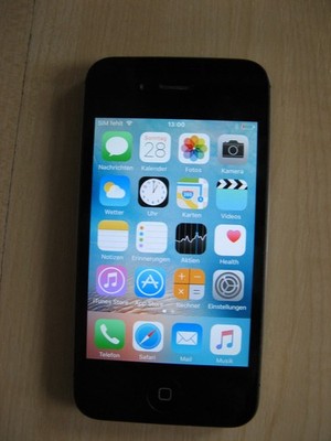 Apple iPhone 4 A1332 Bar Smartphone Schwarz 4MB iOS -25 GB  Speicher