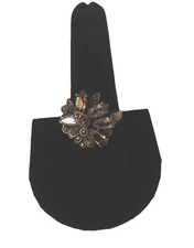 Sterling Silver 925 Marcasite Light Purple Stone Flower Ring-Size 8-Tested