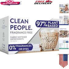 120 Count Fragrance-Free Dryer Sheets - Gentle, ,  Anti-Static Solution
