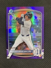 2025 Bowman Draft #BDC-60 Josue Briceño Chrome Purple Refractor /250