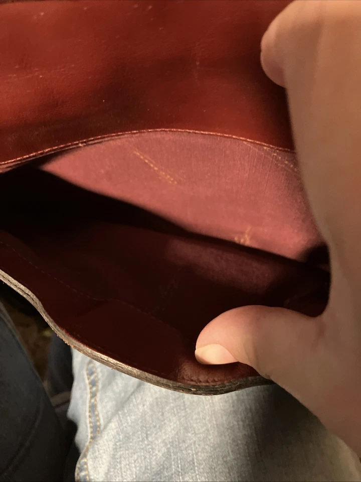 Bolso de hombro vintage de cuero sangre de buey Etienne Aigner Foto 3 de 4