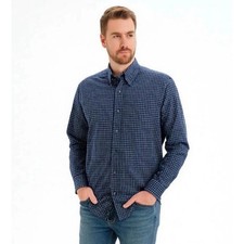 Men's Eddie Bauer Wrinkle Resistant 100 Cotton Blue Button Down LTall - 132