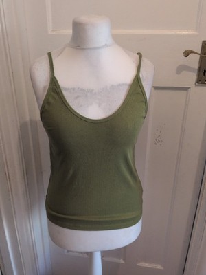 Damen Universal Threads Größe Large grün ärmellos Swing Weste T-Shirt