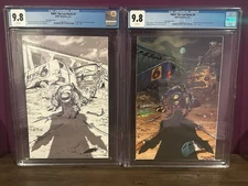 TMNT The Last Ronin #4 Stan Yak Variants - Color and BW - 9.8 New CGC slabs