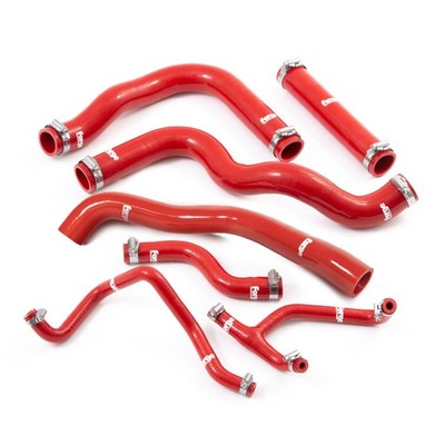 FORGE Silikon Kühlwasser Schlauchkit für Hyundai i30N, Veloster Rot | FMKC023