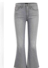 Hudson Blair High Rise Bootcut Crop Jeans Gray Sz 26