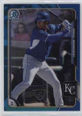 2015 Bowman Chrome Prospects Blue Refractor 24/150 Adalberto Mondesi Raul 0w8