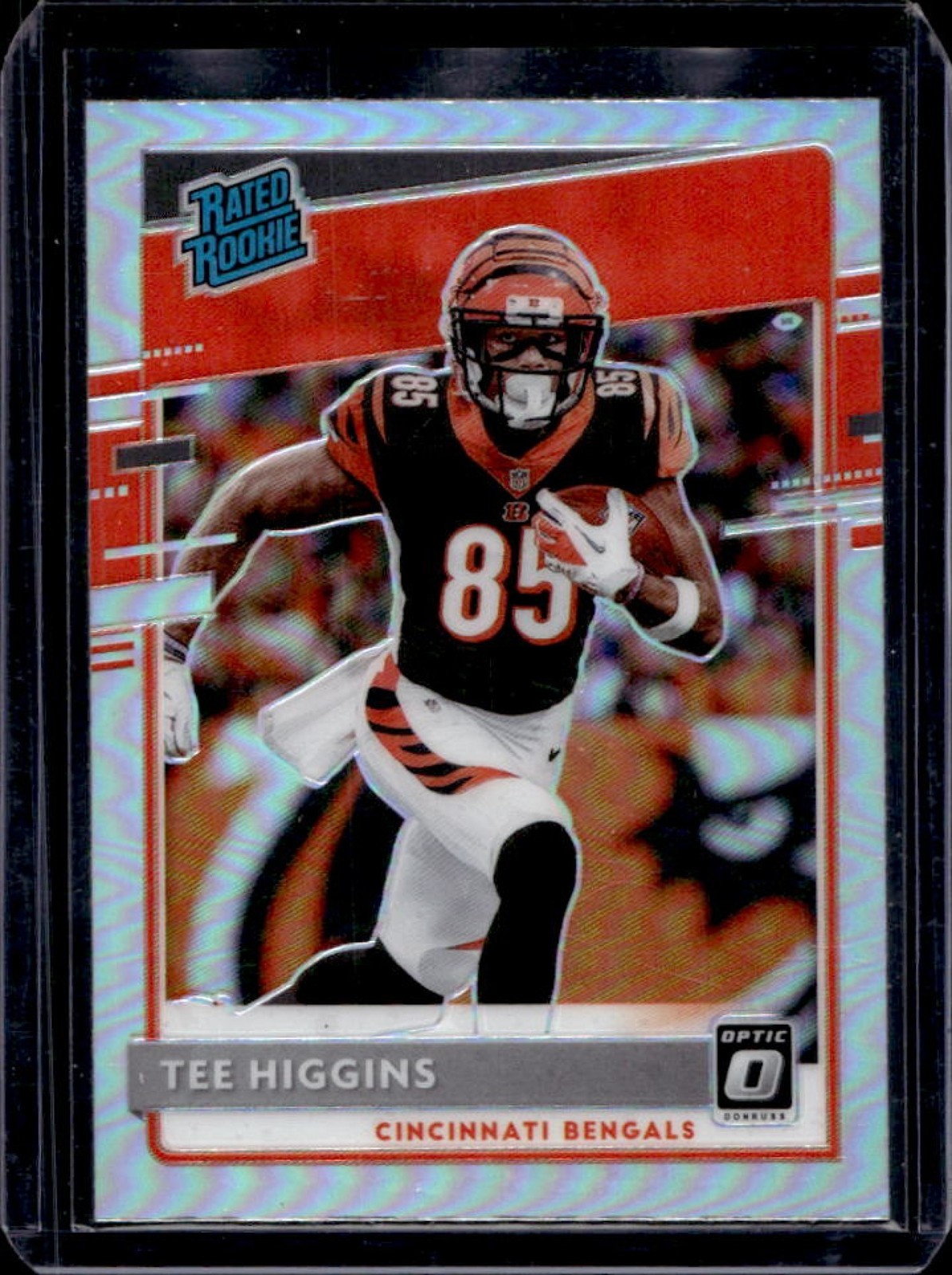 2020 Donruss Optic Tee Higgins Holo Prizm Rookie RC #160 Bengals