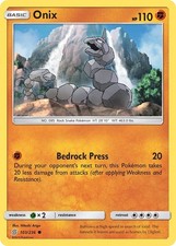 Onix 103/236 Common SM - Unified Minds Pokemon TCG Card NM