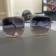 Lv Square Sunglasses Silver Frame