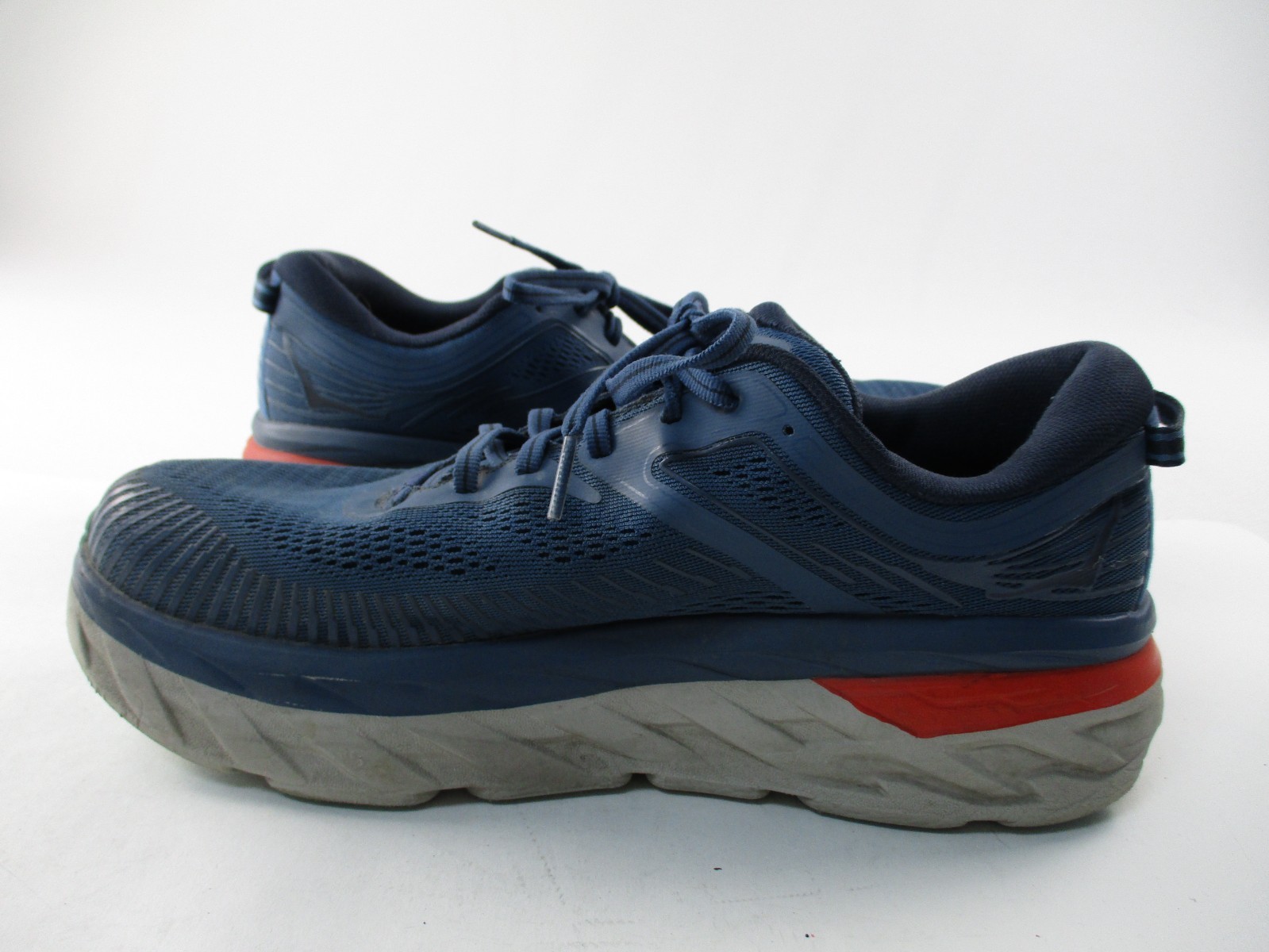 Hoka One One Bondi 7 Running Shoes Sneakers Blue Lace Up Size 10 EE thumbnail 7