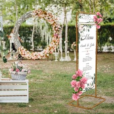 Wedding Arch Metal Backdrop Stand Balloon Flower Birthday Party Garden Decor