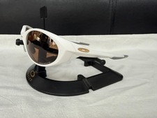Vintage Oakley Eye Jacket Redux OO9438-2458 Prizm White/Brown Sunglasses
