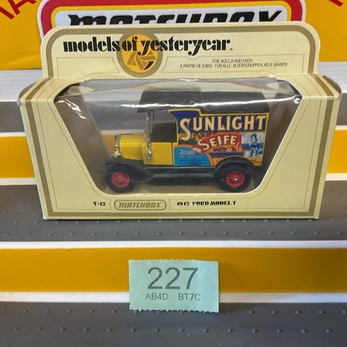 Matchbox Models Of yesteryear. Sunlight soap Ford model T van, boxed.Lesney